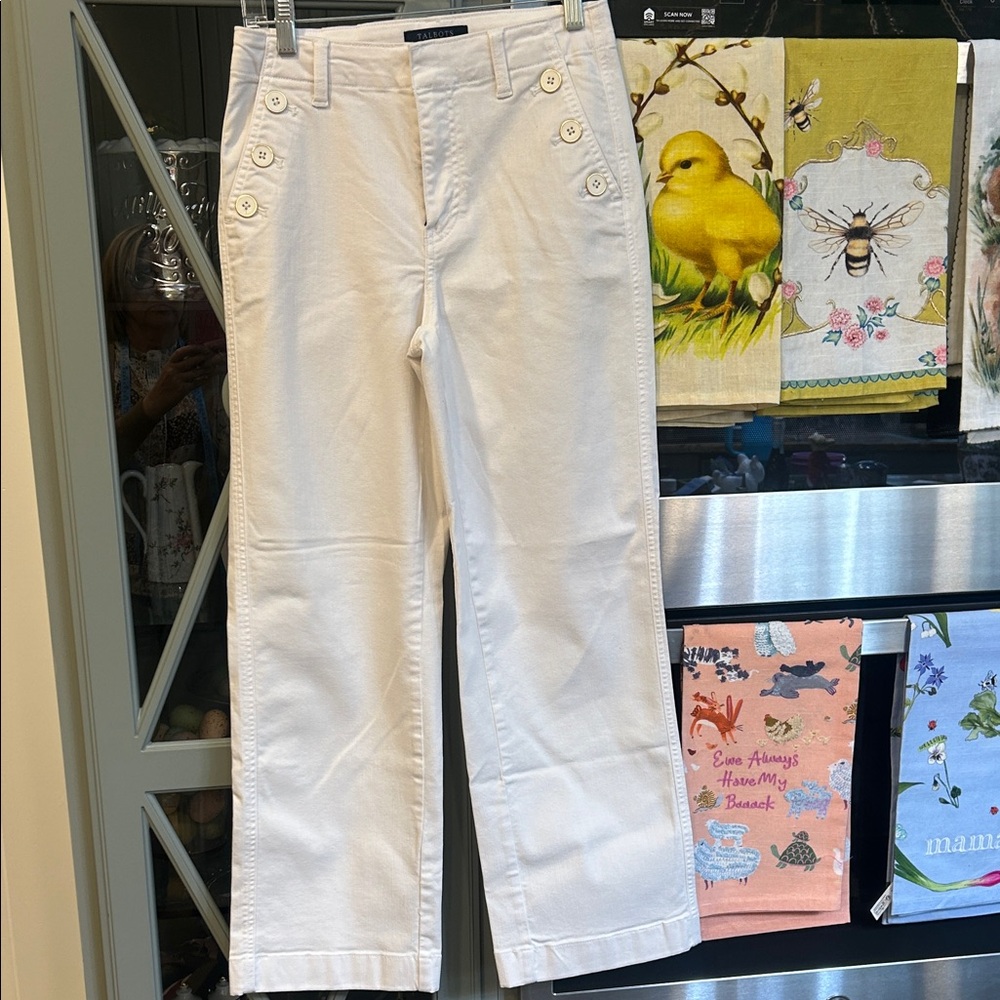 Talbots White Sailor Women Denim Jeans 2P